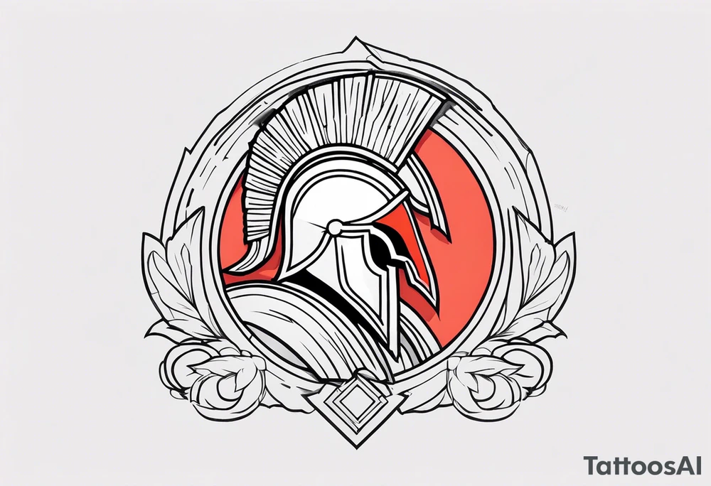 Ancient spartan symbol tattoo tattoo idea