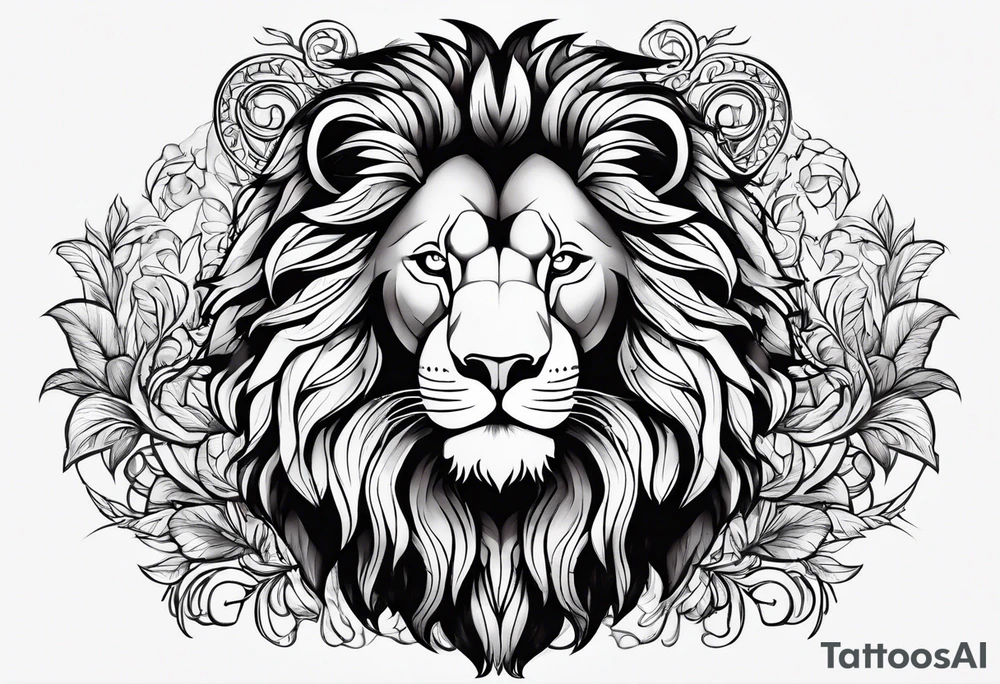 Lion tattoo idea