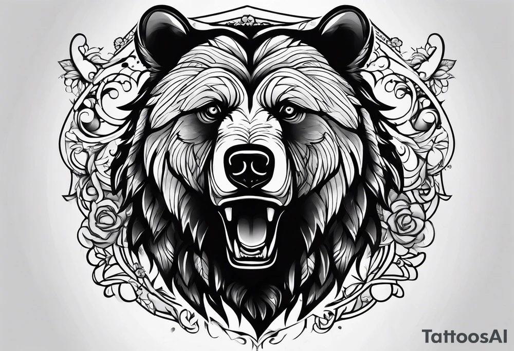 Dancing bear tattoo idea
