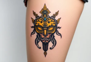 The yellow kings pallid mask tattoo idea