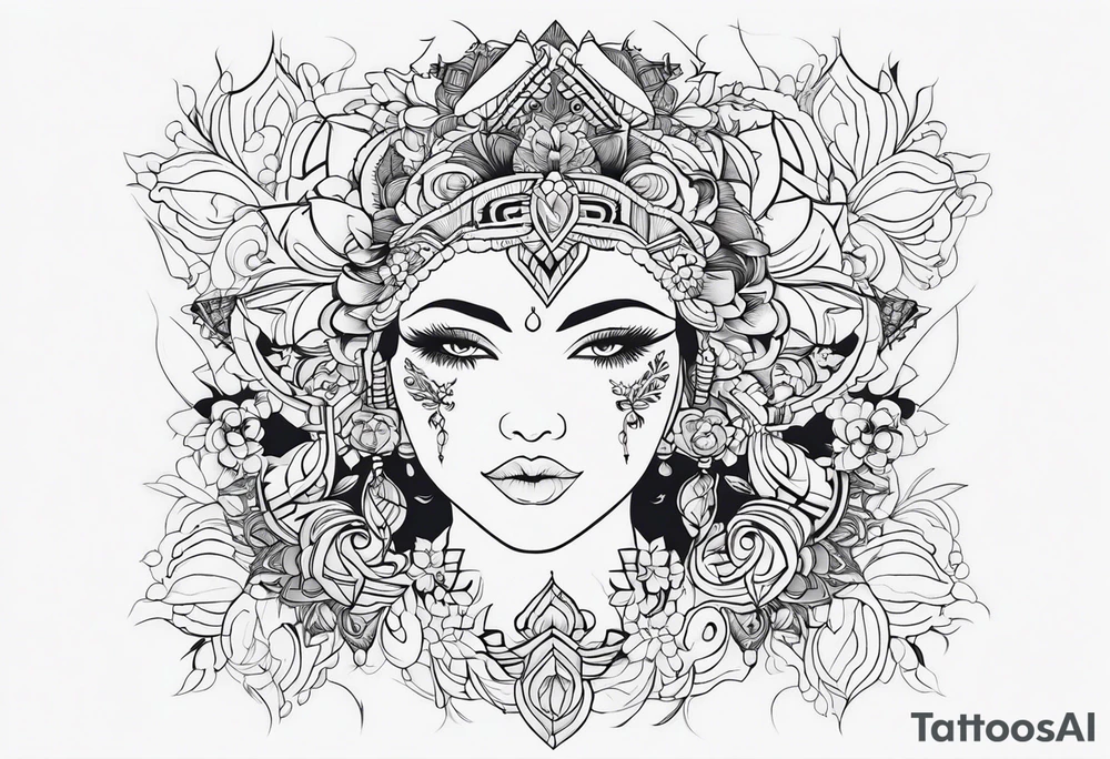 Машина и демон tattoo idea