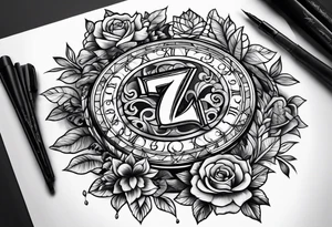 Number 7 tattoo idea