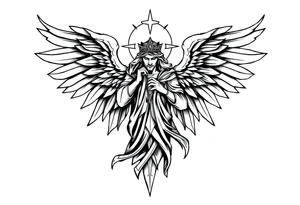Holy Archangel, Biblical, Christian tattoo idea