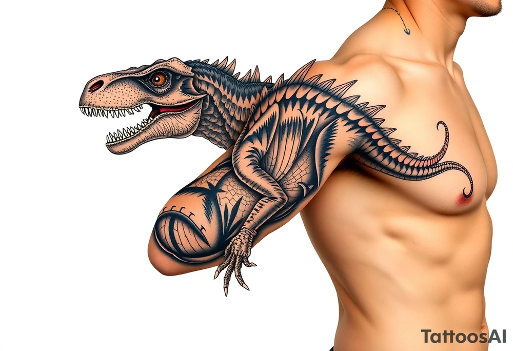 dinosaur tattoo idea