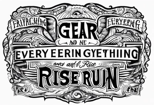 FEAR
FORGER EVERYTRHING AND RUN
FACE EVERYTHING AND RISE tattoo idea