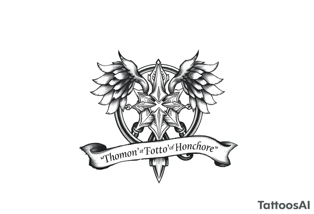 Irish family symbol with daughters names tattoo idea