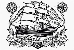 old school pirate tattoo tattoo idea