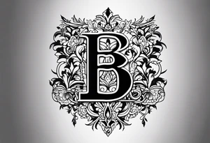letters: "MRBG" underlined, equally separated
simple, clear, plain, unadorned tattoo idea
