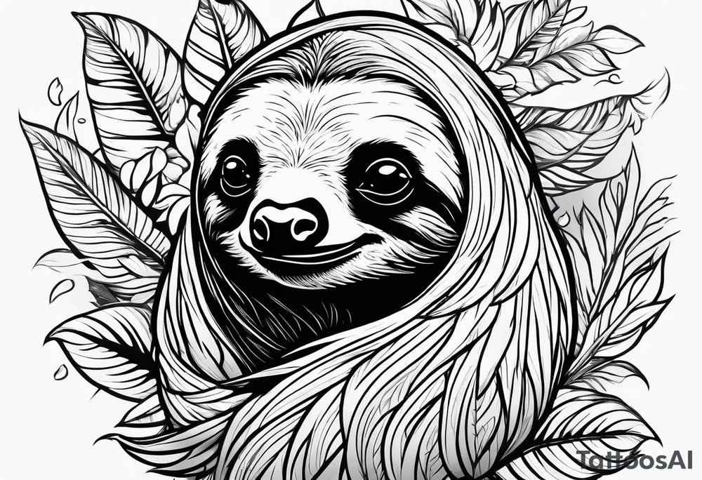 sloths funny tattoo idea