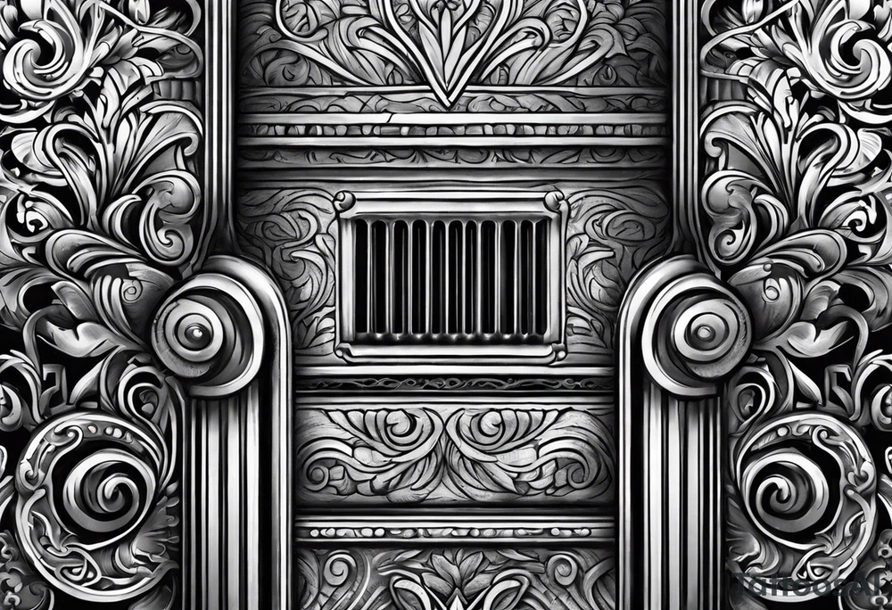 heating cast iron radiator tattoo idea