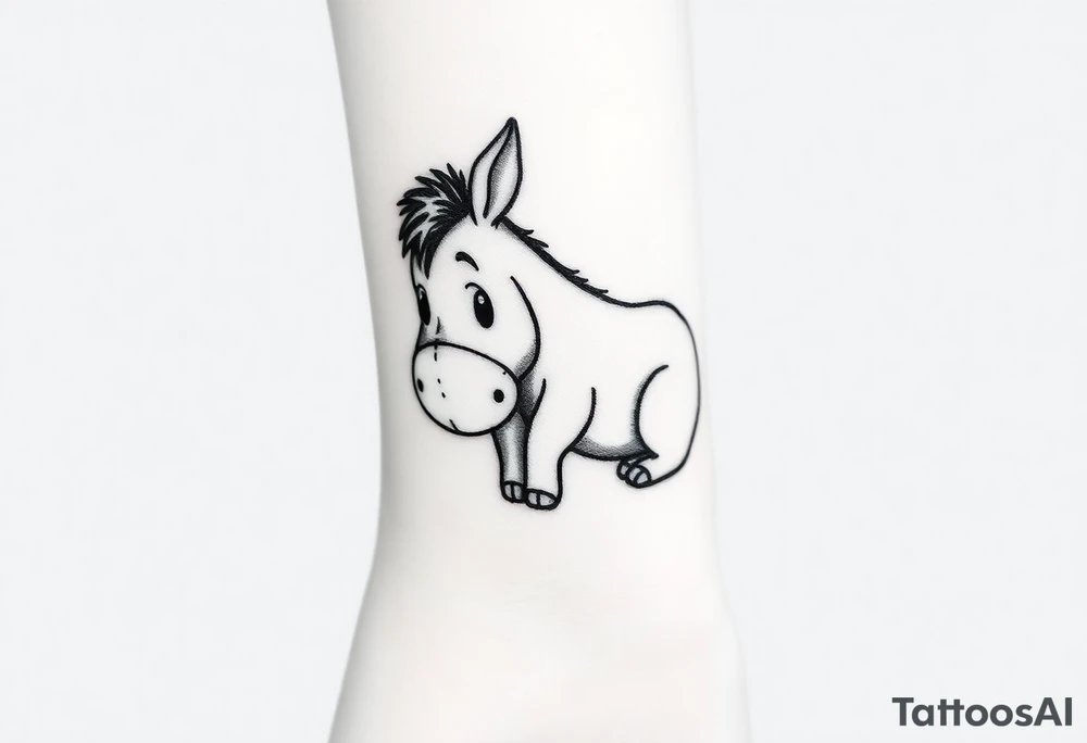 Cute Eeyore wrist tattoo tattoo idea