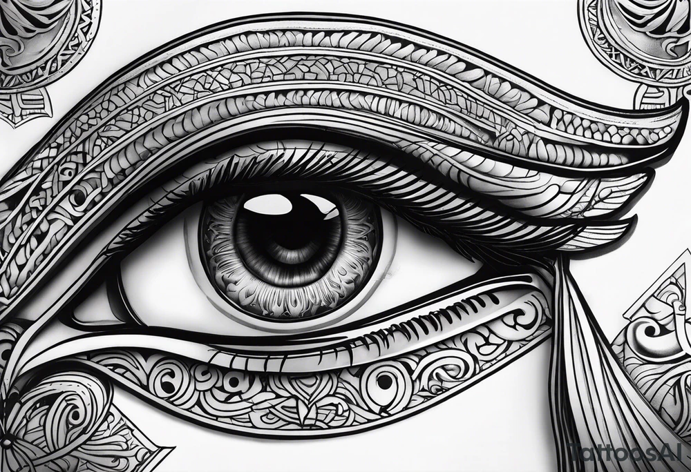 Eye of horus tattoo idea