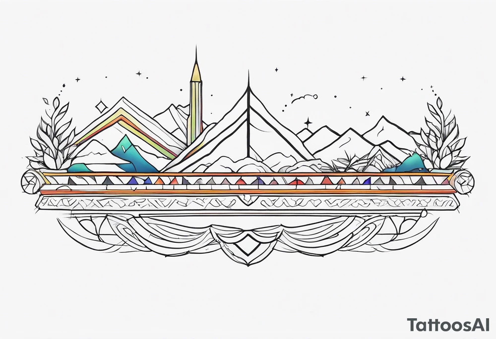 Horizontal Band tattoo idea