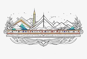 Horizontal Band tattoo idea