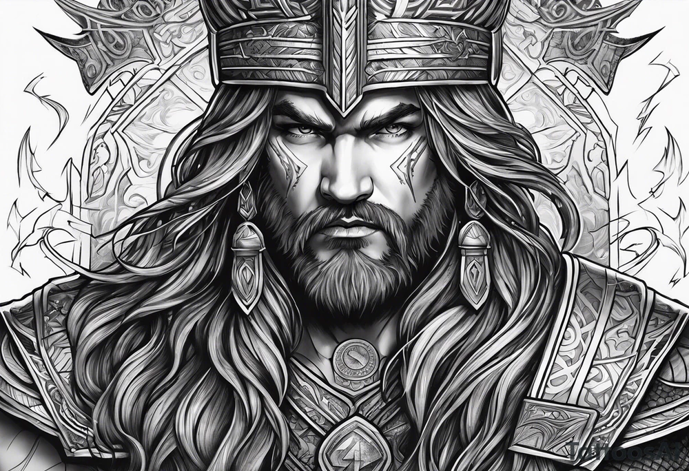 Valhalla lightning tattoo idea