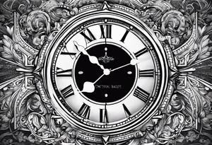 Text of: Don't wate your time looking back, you're not going that way tattoo idea