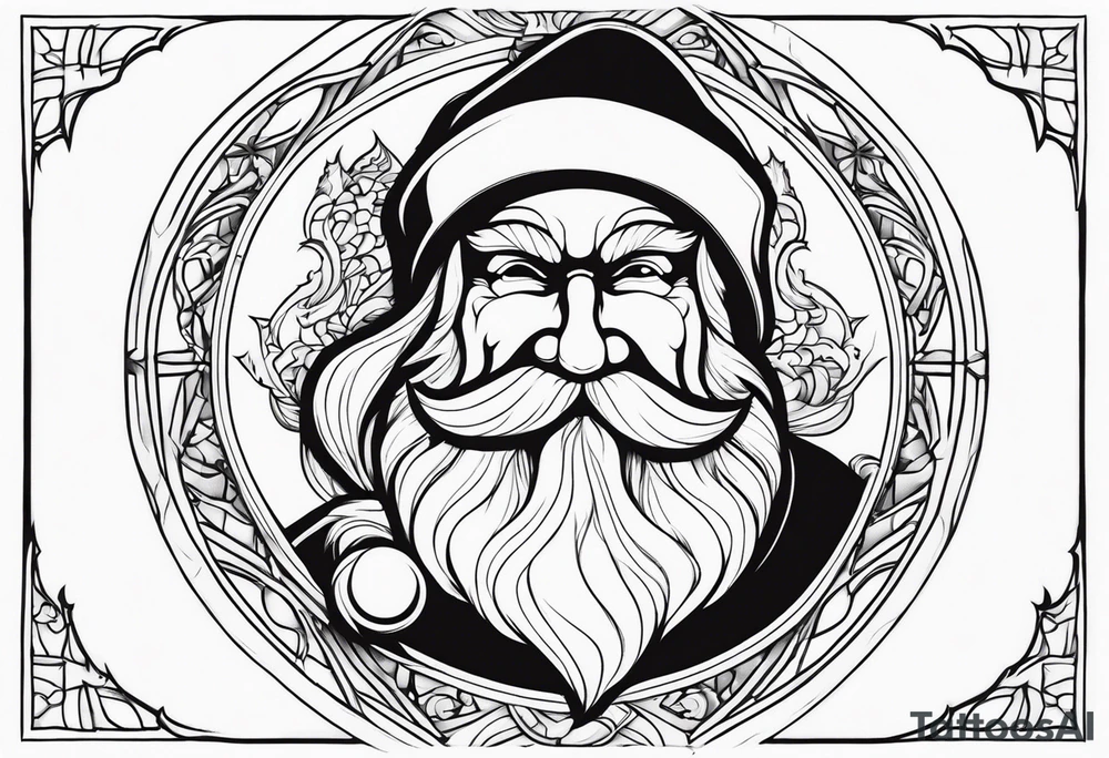 Santa clause tattoo idea