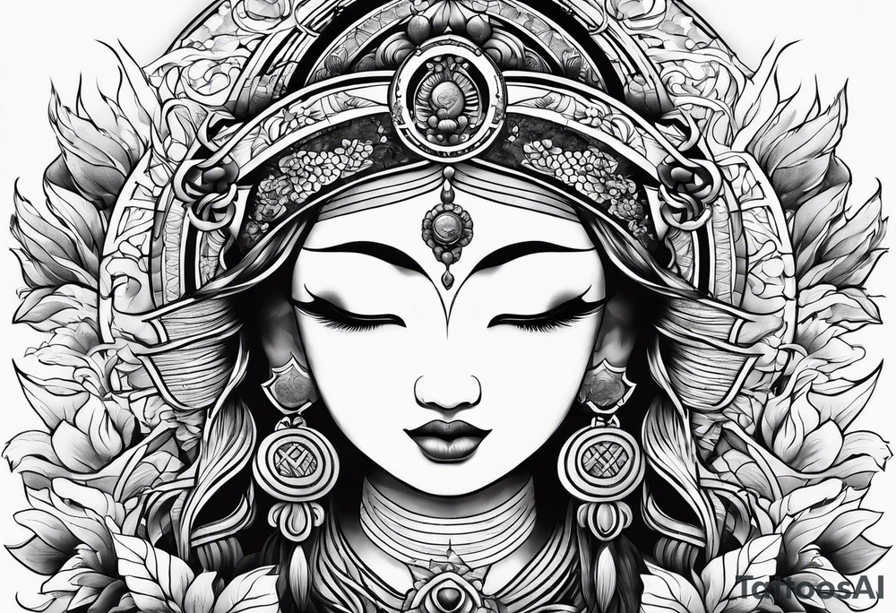 the sun tattoo idea