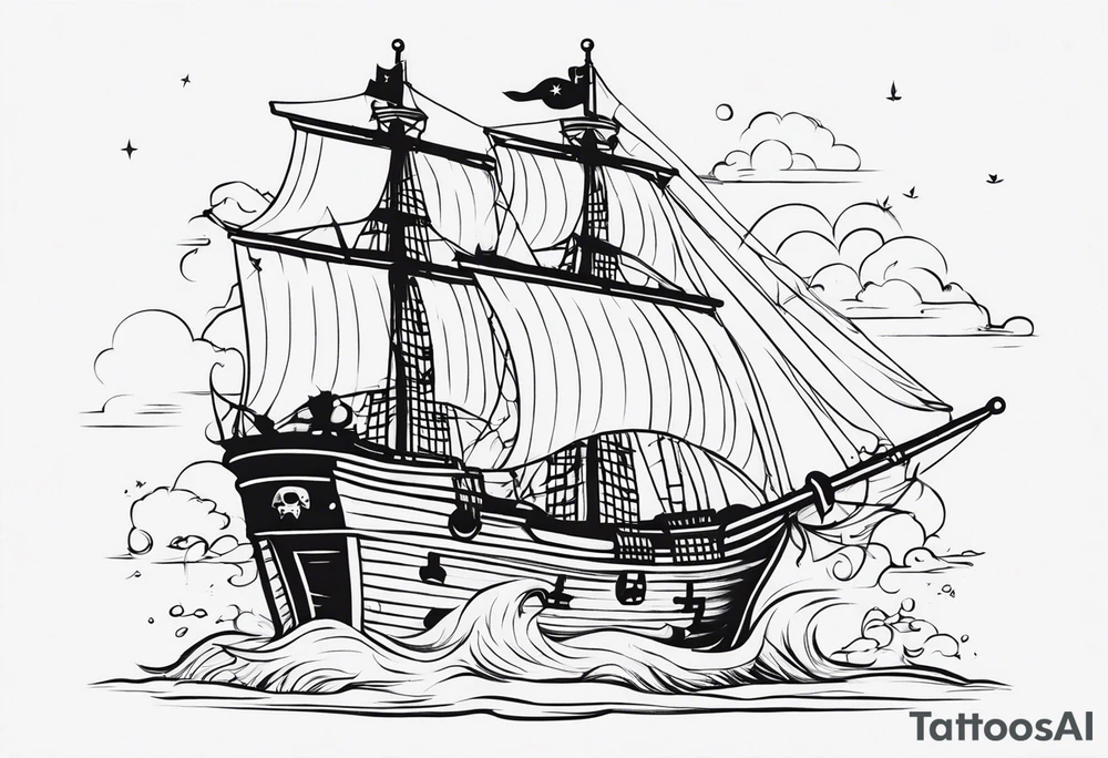 Pirate imagery tattoo idea