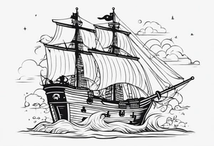Pirate imagery tattoo idea