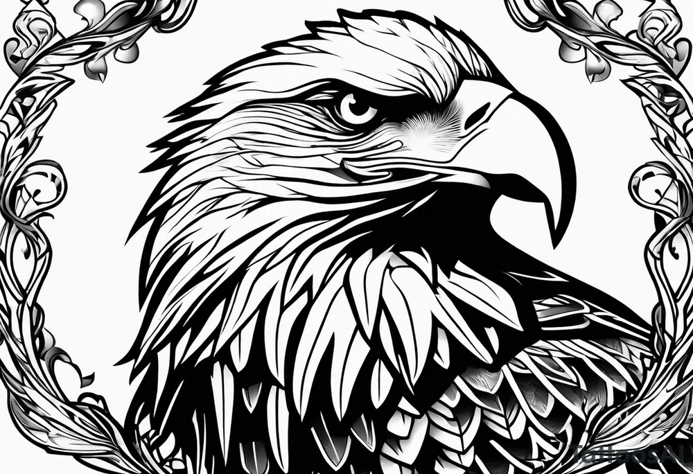 juvenile bald eagle tattoo idea