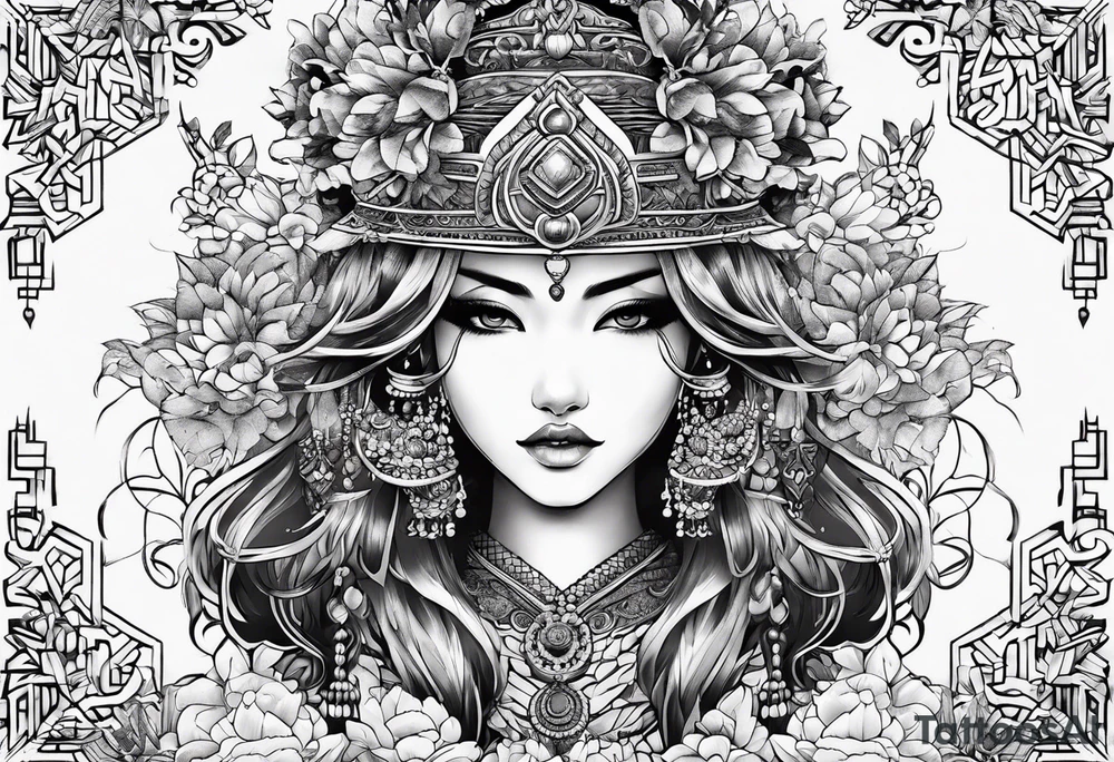 3 lines interconecting tattoo idea
