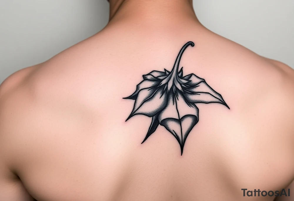 abstract nightshade tattoo idea