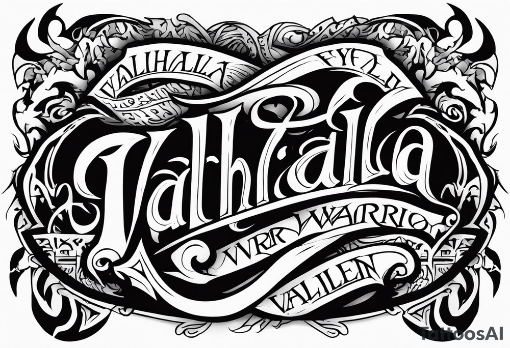 Valhalla fallen warrior tattoo idea