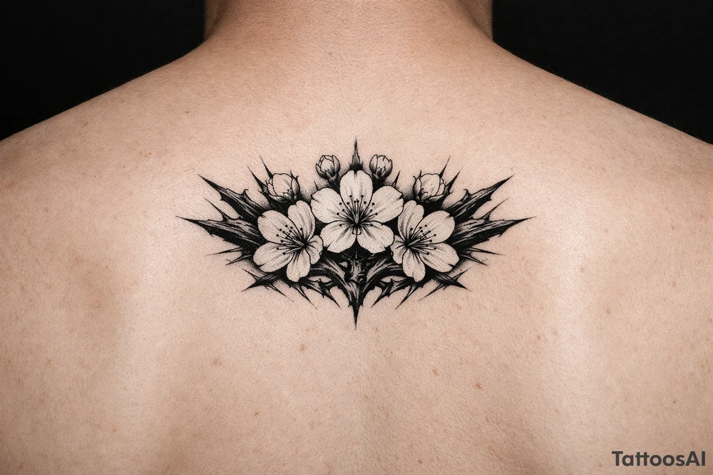Cherry blossoms tattoo idea