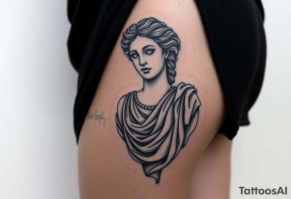 greek sculture 
female tattoo idea