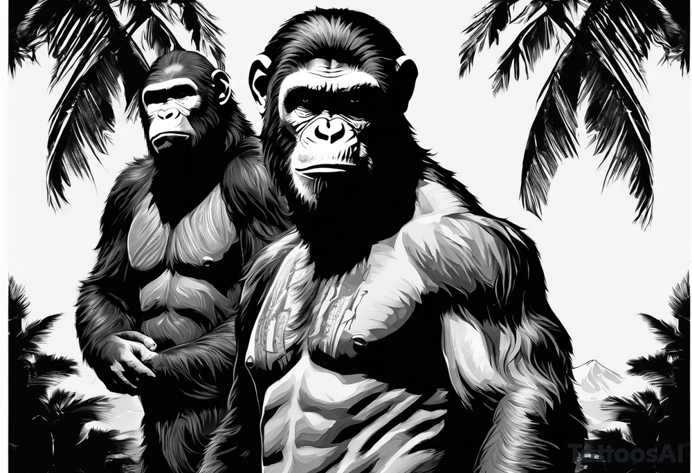 Caeser from the movie planet of the apes tattoo idea