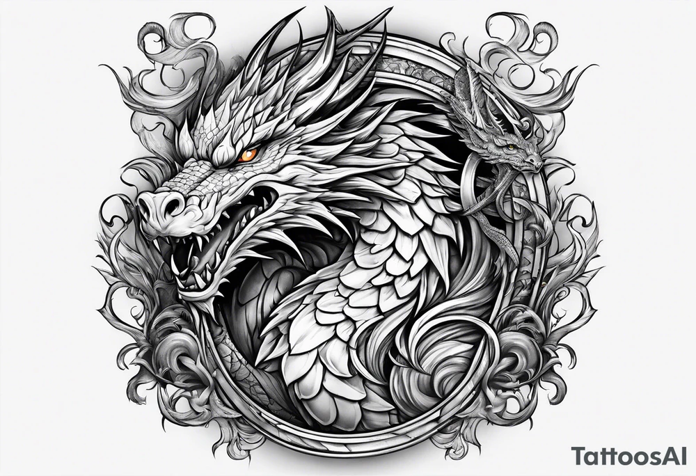 Wizard dragon tattoo idea