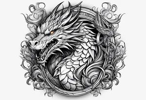 Wizard dragon tattoo idea