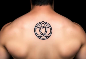 Simple celtic trinity knot with the circle. for placement on the inner arm tattoo idea