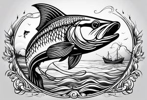 Fishing #2 tattoo idea