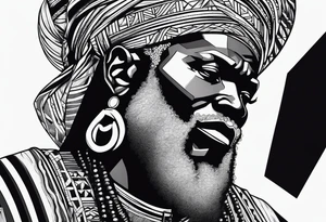 African Moses tattoo idea