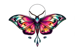 Luna moth tattoo idea