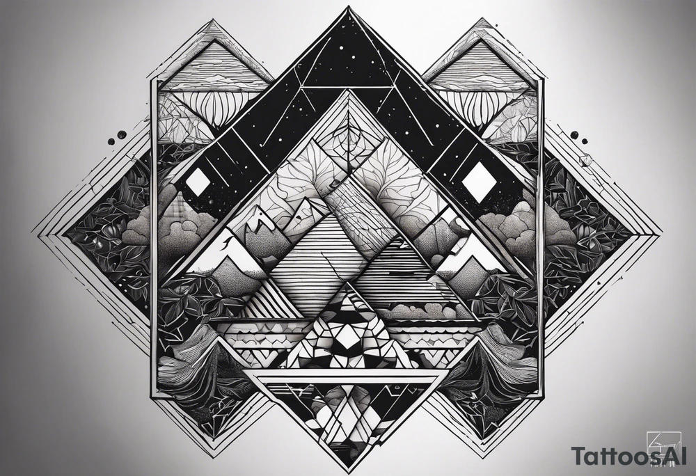 tattoo fine line, contendo árvore da vida, símbolos geométricos, textos em latim sobre força e coragem, DNA,  no ante braço masculino tattoo idea