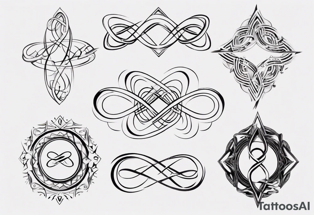 simple infinity loop tattoo idea