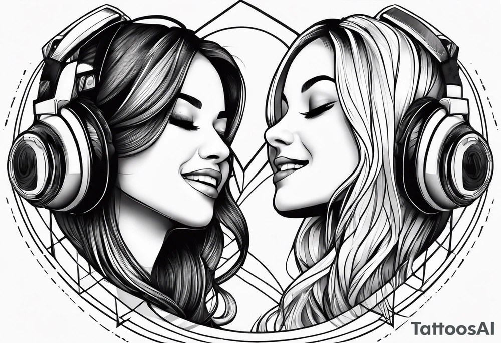 Joy is my daughter and i like music tattoo idea