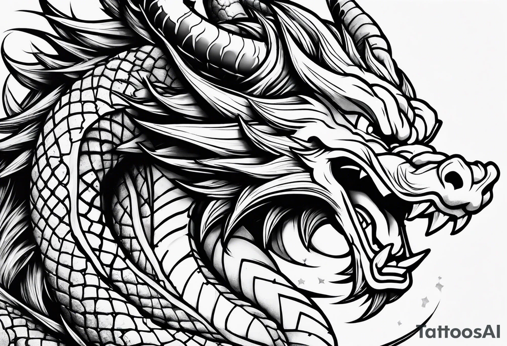 Songo dragon ball tattoo idea