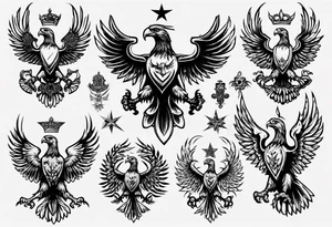 russian eagle tattoo idea