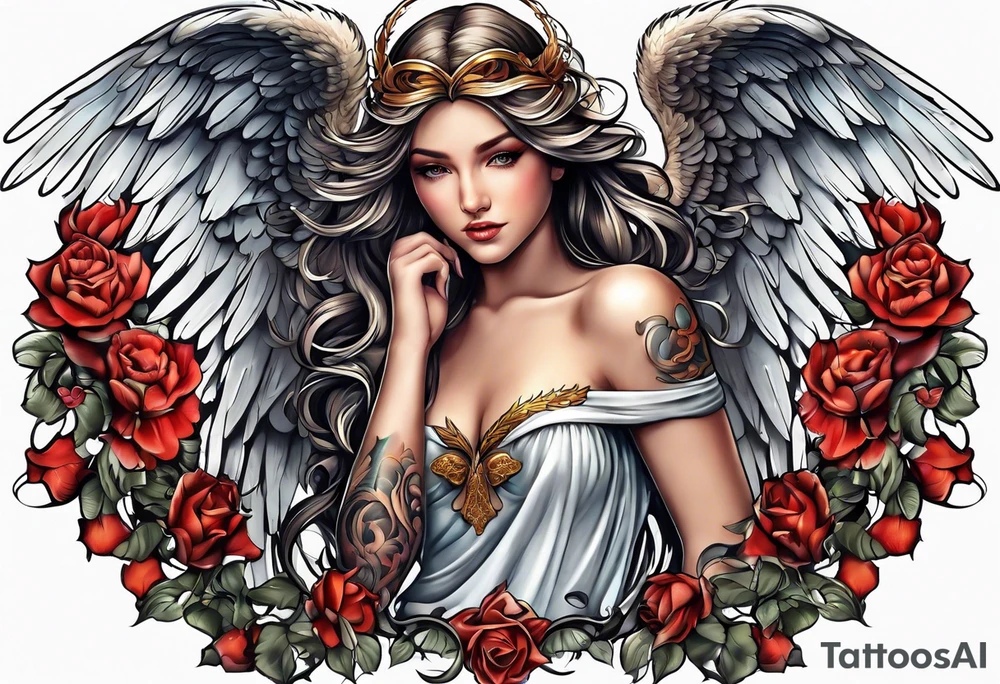 Angel tattoo idea