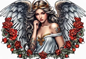 Angel tattoo idea