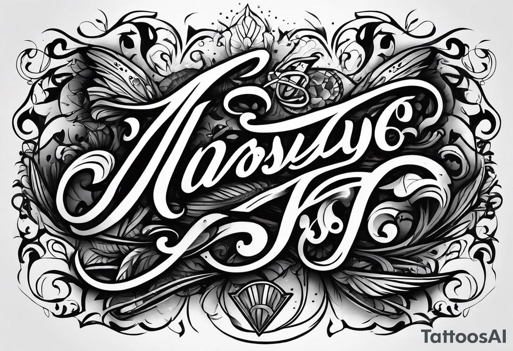 Anthony in script lettering tattoo idea