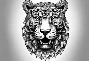 aztec black jaguar tattoo idea