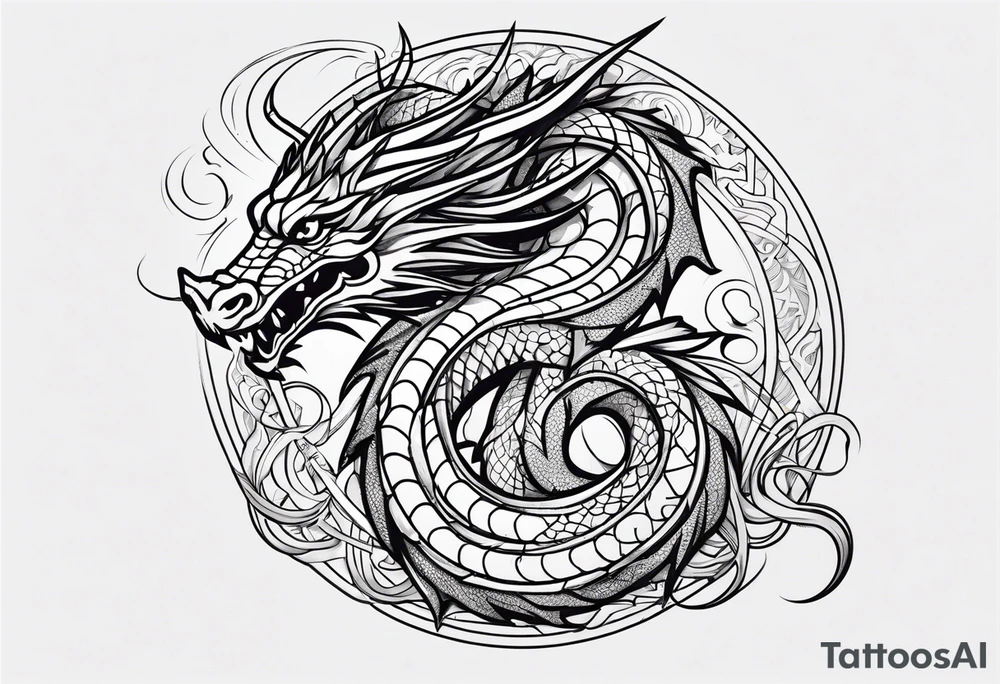 Dragon tattoo idea