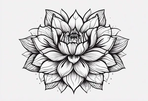 Minimalist flower tattoo idea