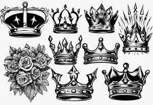 a kings crown tattoo idea