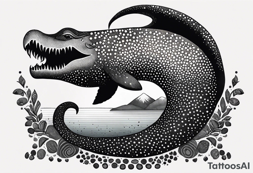 Lake monster tattoo idea